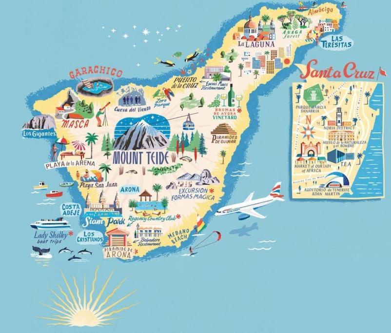 Acogedor Apartamento Con Vistas Al Mar Costa Adeje  Zewnętrze zdjęcie